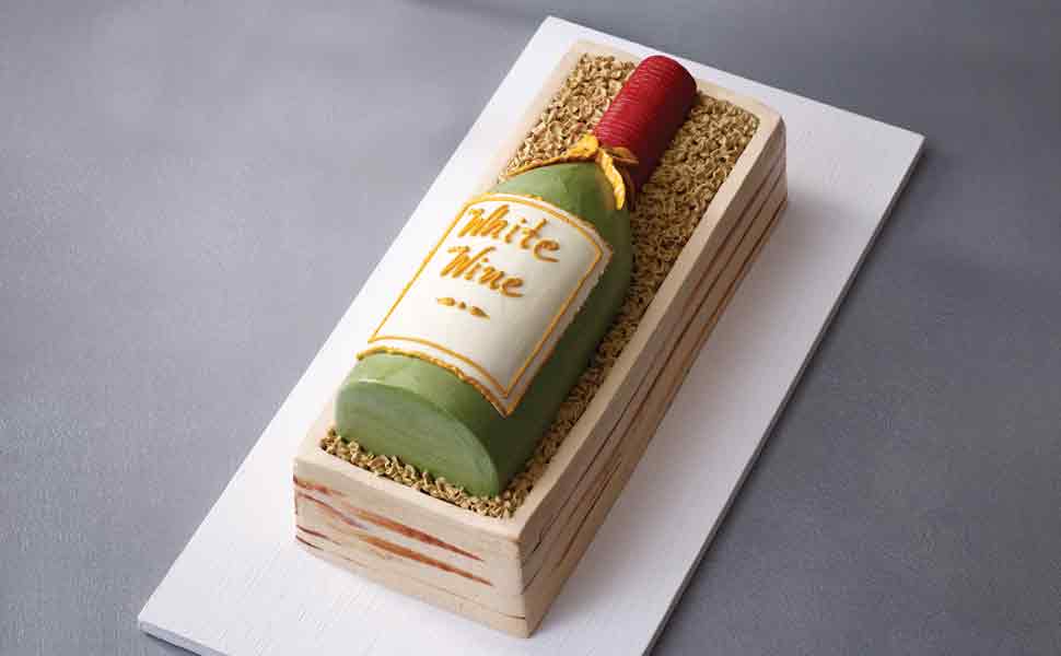 Wine Bottle Cake