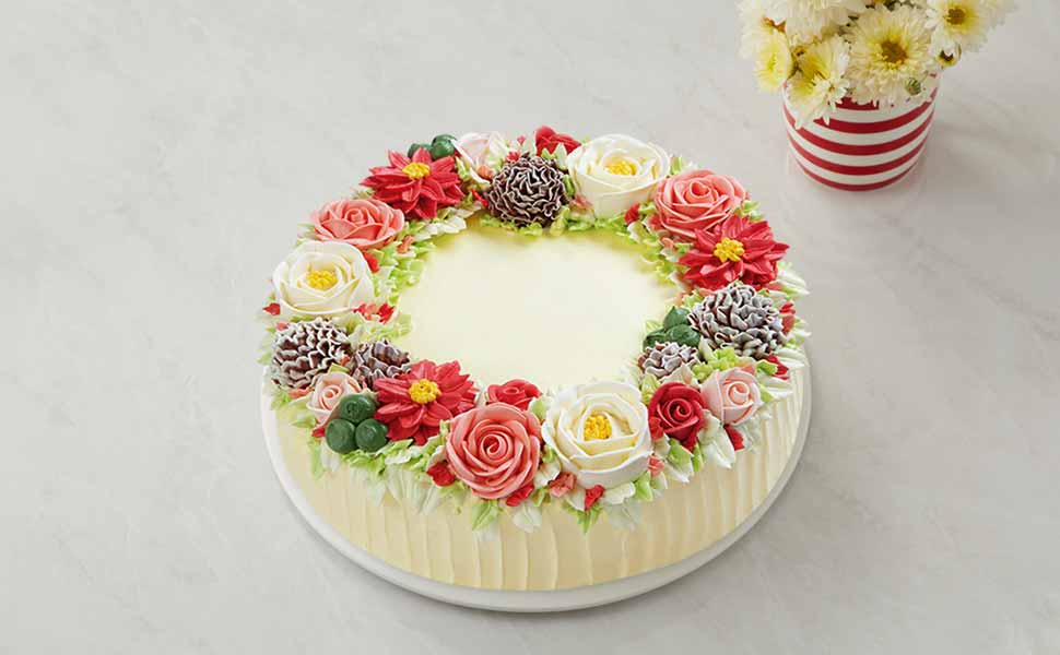 Flora Bright Vanilla Butter Cake