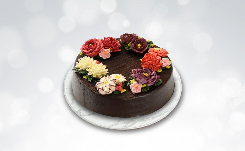 เค้กดอกไม้ชอคโกแลต