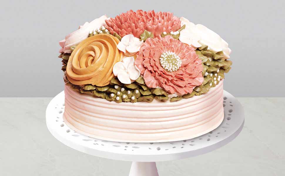 เค้กดอกไม้หลากสี บัทเทอร์วานิลลา