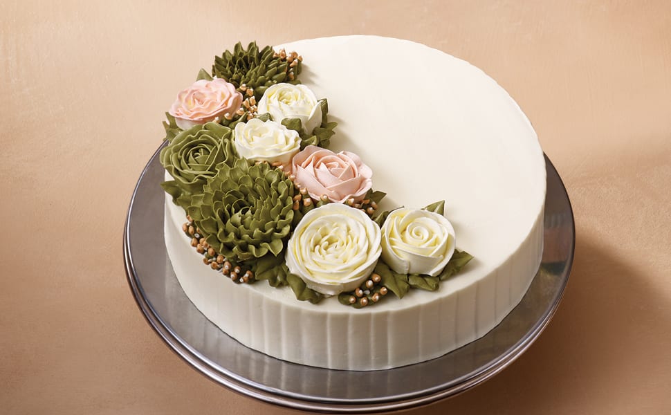 เค้กกุหลาบพาสเทล บัทเทอร์วานิลลา