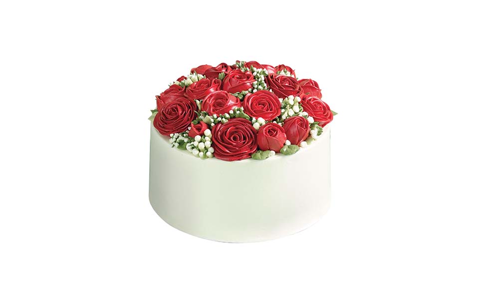 เค้กกุหลาบสีแดง