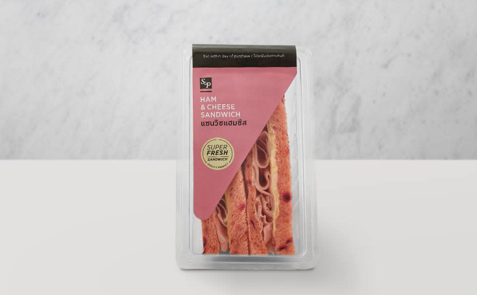 Beetroot Ham Cheese Sandwich