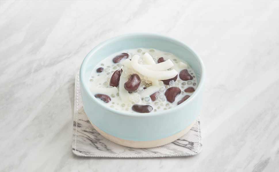 Sago Black Bean in Coconut Cream