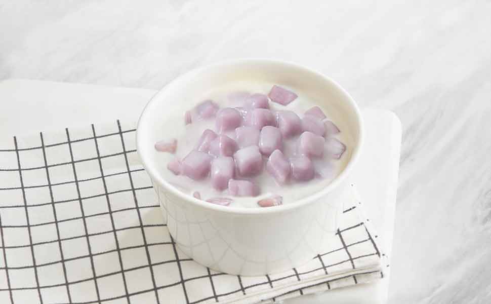 Taro Pearls in Coconut Cream