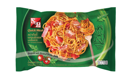 Spaghetti with Bacon and Tomato Sauce