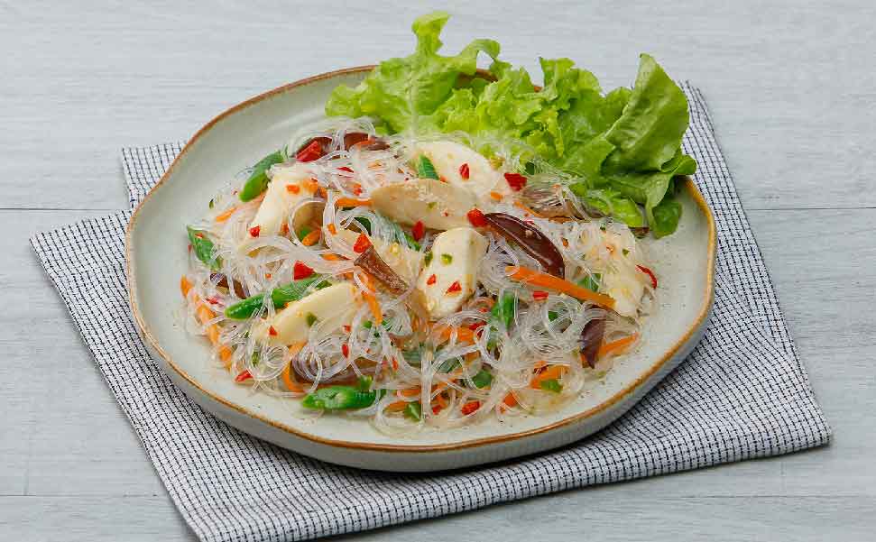 ยำวุ้นเส้นมังสวิรัติ