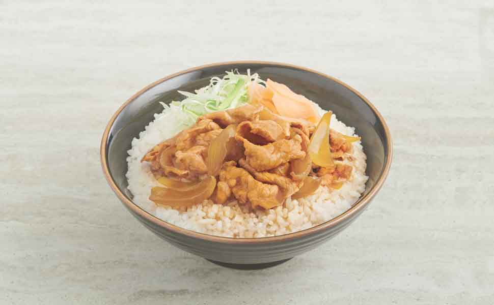 Kurobuta Pork Slices on Rice