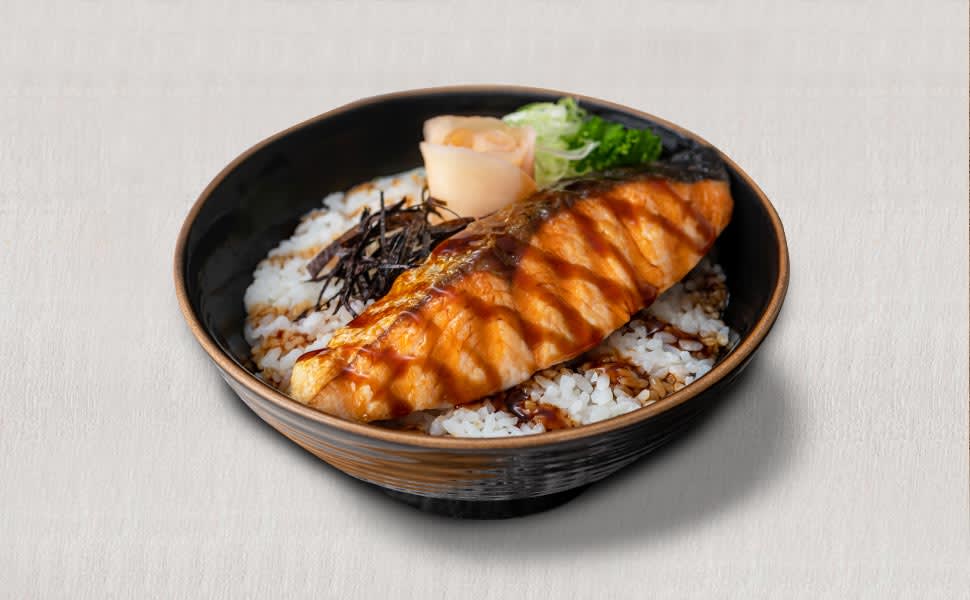 Salmon Teriyaki on Rice