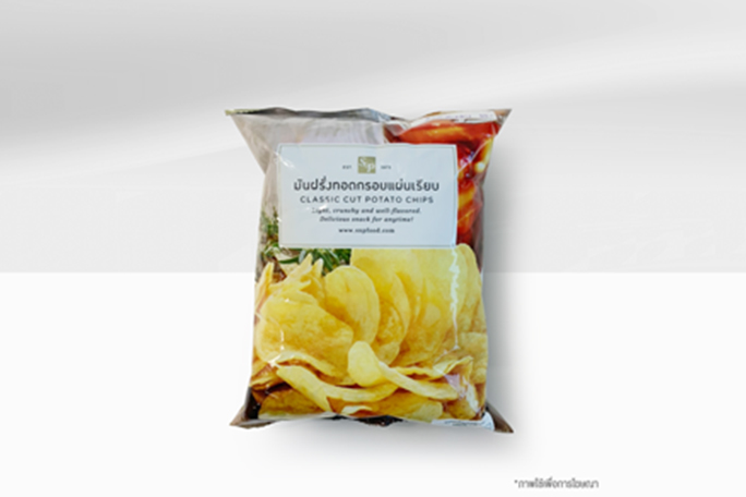 มันฝรั่งทอดกรอบแผ่นเรียบ