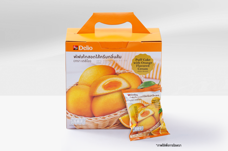 Puff Cake With Orange Cream