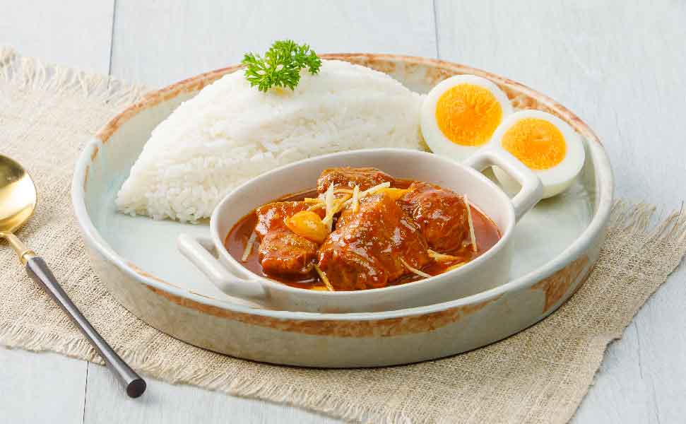 Rice - Northern Style Pork Curry - Boiled Egg